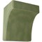 Ekena Millwork 5 1/4"W x 4"D x 6"H Clarksville Wood Vintage Decor Bracket, Restoration Green BKTWD05X04X06CVGR - alternate 1